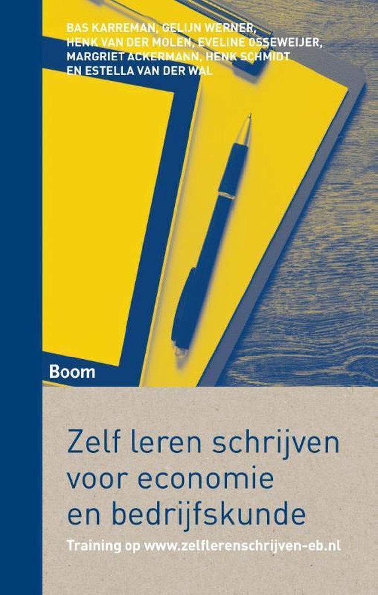 Zelf leren schrijven voor economie en bedrijfskunde - Bas Karreman - 9789462364882