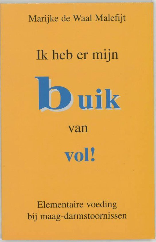 Ik heb er mijn buik van vol!