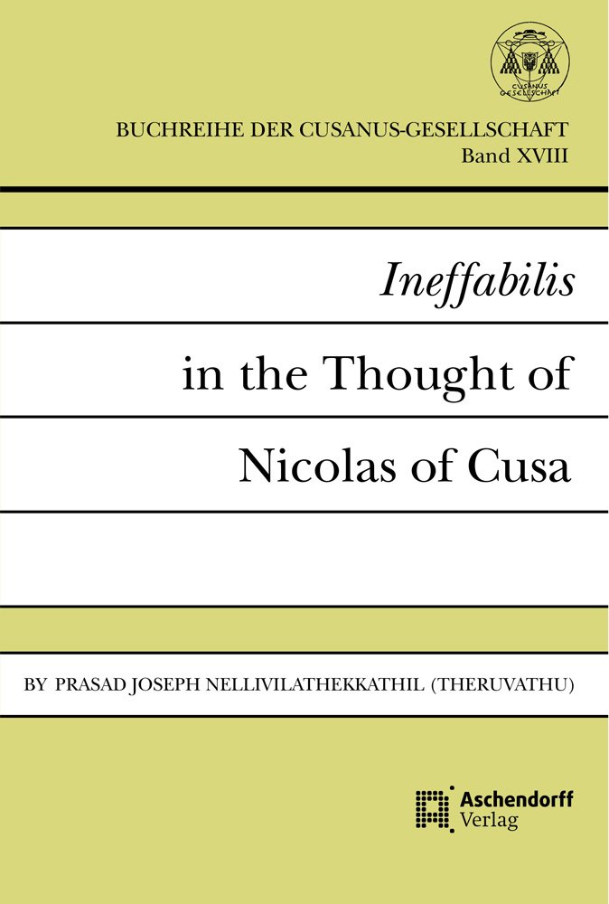 Ineffabilis in the Thought of Nicolas of Cusa